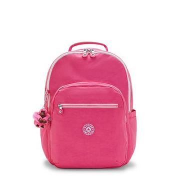 Kipling Seoul Large 15" Backpack Laptoptassen Roze | België 1565LI